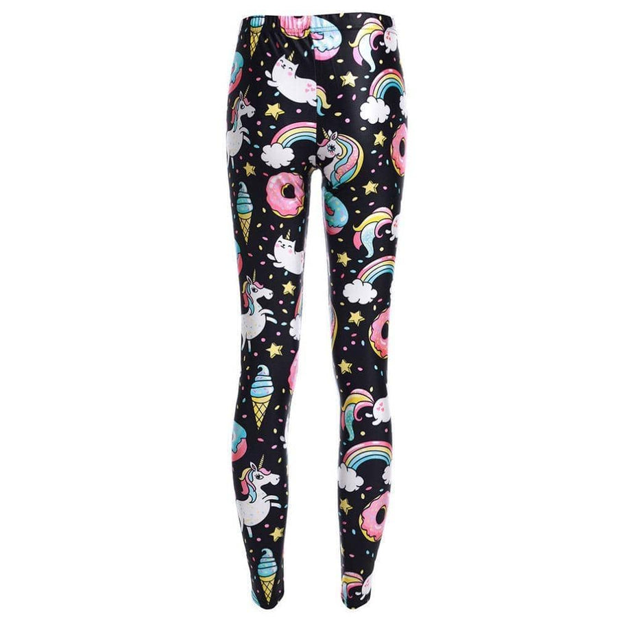 Rainbow Unicorn high stretch yoga Leggings