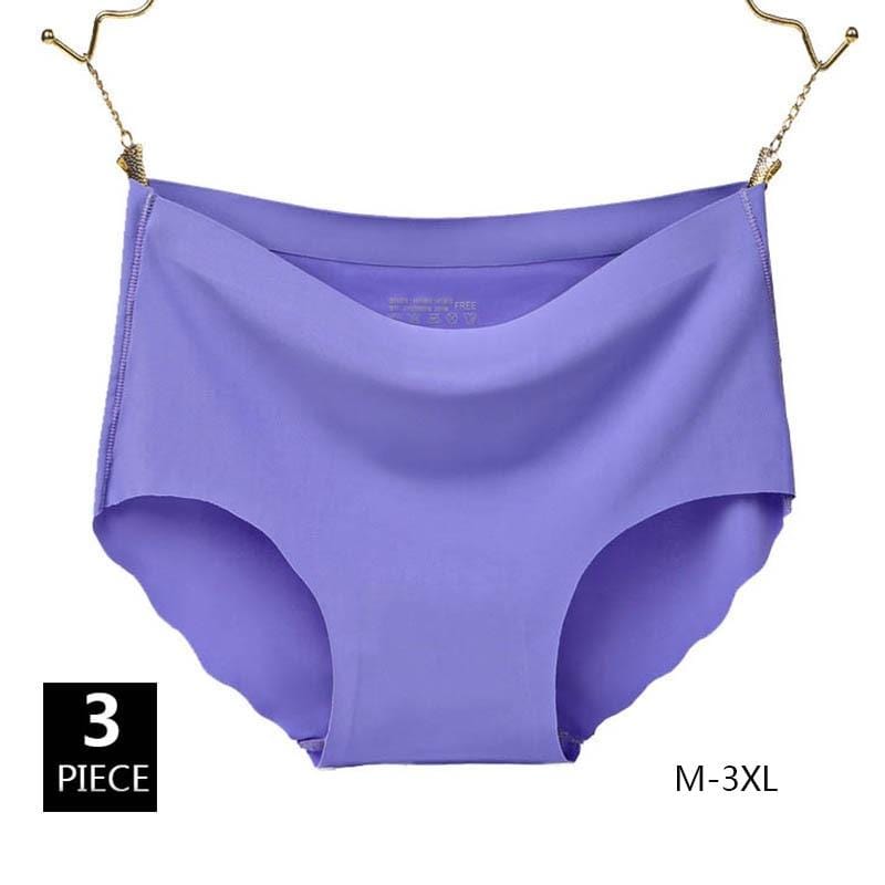 Ice Silk Sexy Women Panties / 3Pcs