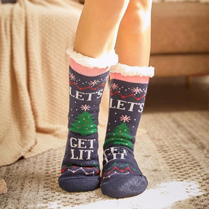 Warm Christmas Socks, 2 Pairs