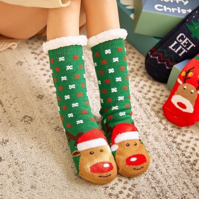 Warm Christmas Socks, 2 Pairs