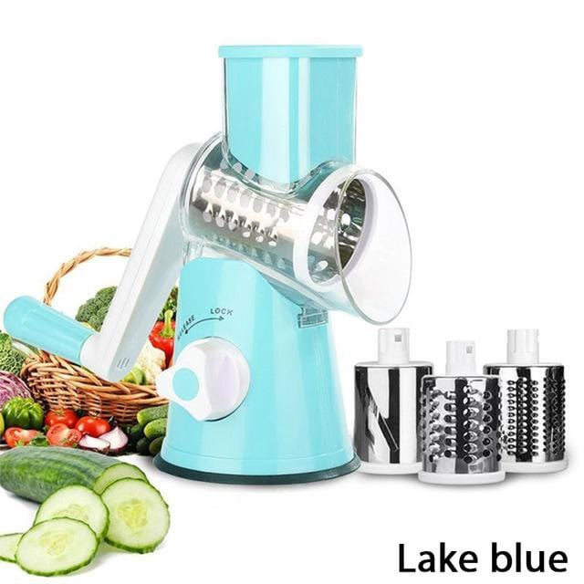 Vegetable Slicer with 3 Graters Stainless Steel